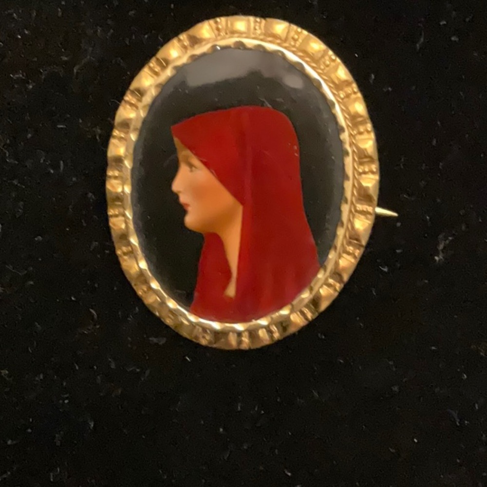 St Fabiola brooch pin